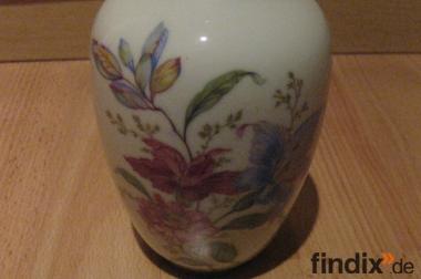 Antike Bavaria Porzellan Vase mit Goldrand, guter 