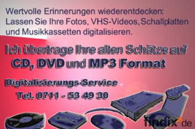 Digitalisierung von VHS-Videos, Filme, Schallplatten,