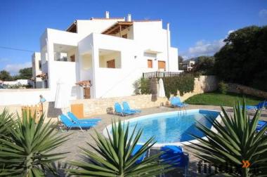 Exclusive Villa mit Pool u. Meerblick Kreta-Rethymno 