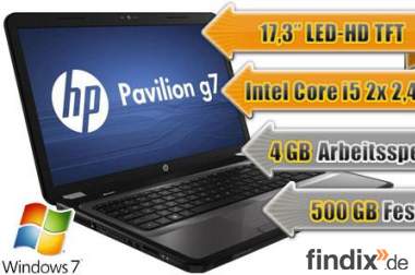 HP g7 Notebook ab 1€