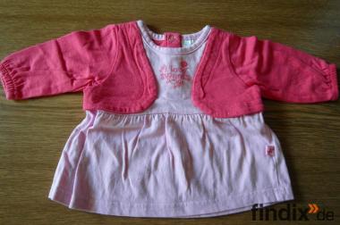 Kleid für die ganz kleinen Gr.56 rosa/rot