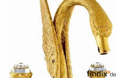 Luxus-Armaturen in Goldfarben Schwan oder Drache