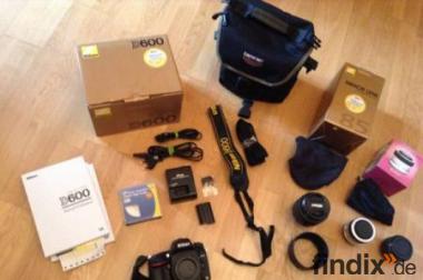 Nikon D600 SLR-Digitalkamera SET KIT (24,3 Megapixel)