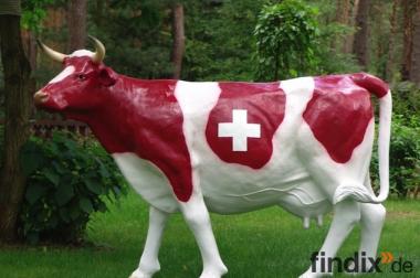 Schweizer Wappen Deko Kuh lebensgross