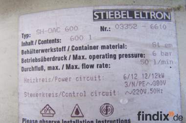 Stiebel-Eltron SH-0AC 600 Standspeicher zu verkaufen 
