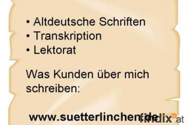 Sütterlin – Übertragung altdeutscher 