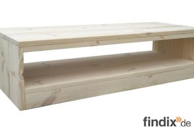 Tv-Tisch, Loungetisch aus Holz, Bauholz