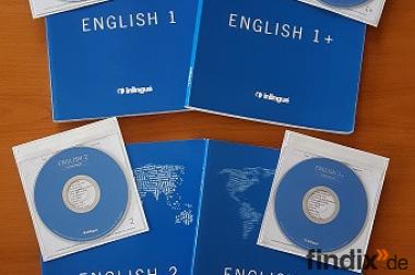 Vier Inlingua-Englisch-Lern-Bücher mit 4 CD‘s
