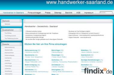 Webkatalog für Handwerker im Saarland