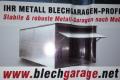 Metallgarage Blechgarage Garage Schuppen Fertiggarage