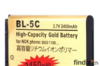 2450mAh gold power Nokia BL-5C akku 6555 6230 6230i 
