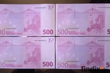 4 X 500 € Euro Schein Geldschein Banknote v. 2002 
