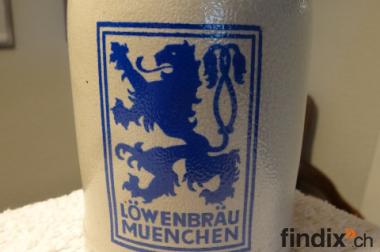 Aelterer Bierkrug Münchner Löwenbrauerei