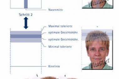 Biometric passport photographs for the foreigners' 