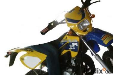 blau gelbe Enduro RR 50cc