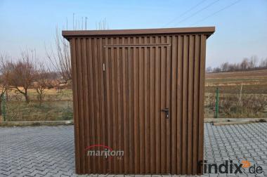 Blechgarage Schuppen Lagerraum Gartenbox Gartenhaus 