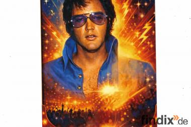 Farbenreiches Bild  Elvis Presley