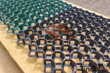 Gartenplatten TOP Rasengitter, Kieswaben & 