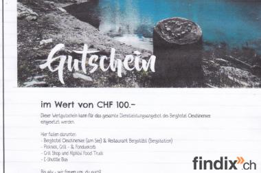 Gutschein Wert Fr. 100.- / Berghotel Oeschinensee