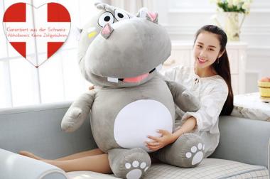 Hippo Flusspferd Plüschtier 120cm Kuschelnilpferd 