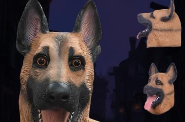 Hunde Hund Maske Schäferhund TIermaske Fasnacht 