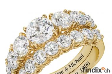 In Liebe vereint - Personalisierter Jubiläums Ring