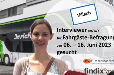 Interviewer (m/w/d) in Villach im Juni 2023 gesucht -