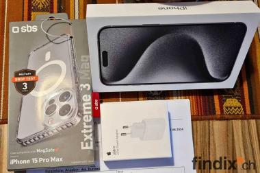 iPhone 15 Pro Max orignal Verpackt mit Garantie und 