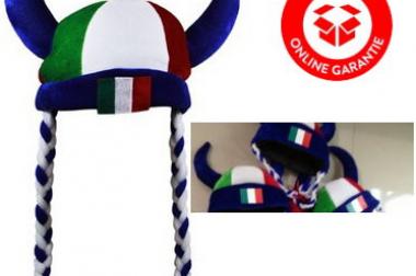Italien Italy Fan Hut Kappe Hörner Fussball EM WM 