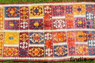 Orientteppich Sammlerteppich Kazak Kelim 19. Jh. T012