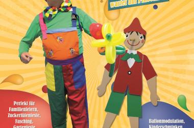 Kinder Zauber Clown Ballonkünstler für 