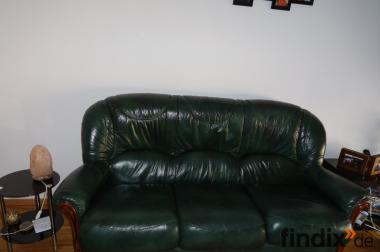 Leder Couch und Sessel