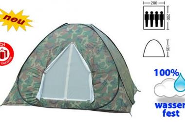 Militär Wurfzelt Schnellzelt Zelt Openair 3 Personen