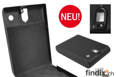 Mobiler Tragbarer Safe Fingerabdruck Tresor Gastro 