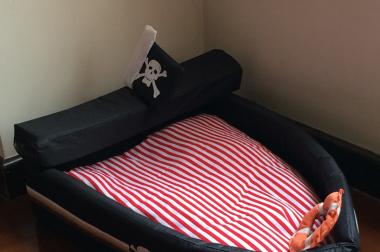Piratenschiff Hund Katze Schlafplatz Bett Katzenbett