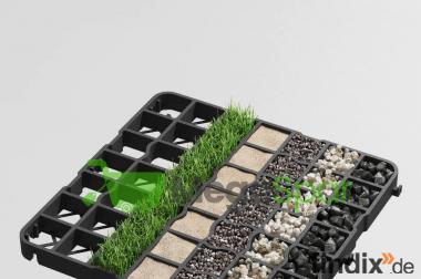 Rasengitter & Kieswaben Stabilne Paddockplatten und 