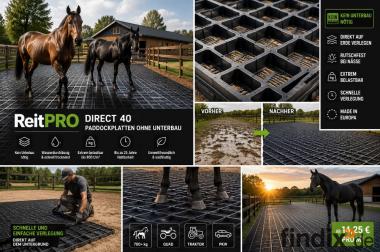 ReitPRO Direct Paddockplatten & Rasengitter ohne 