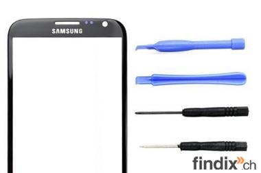 Samsung Galaxy Note 2 Ersatzglas Display+Werkzeug Set