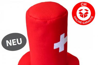 Schweizer Schwiiz Swiss Suisse Fan Zylinder Filz Hut 