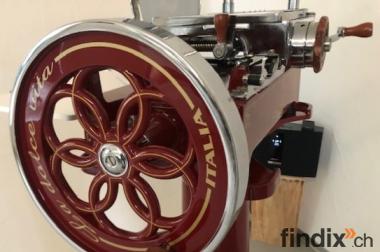 Schwungrad Aufschnittmaschine manuell mit Sockel