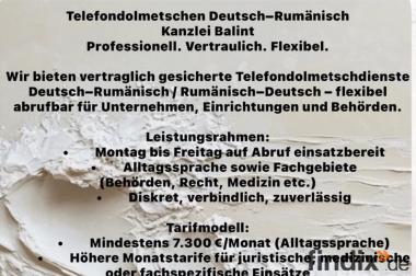 Telefondolmetschdienst rumänisch deutsch