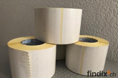 Thermoetiketten-Rollen permanent haftend