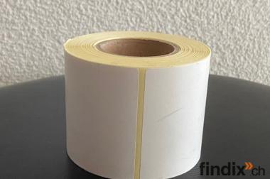 Thermoetiketten-Rollen permanent haftend