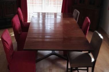 Tisch Jugendstil mit 6 Stühlen