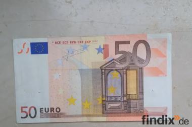 UMLAUFGELD 50  Euro Geldschein Banknote Druckfehler 