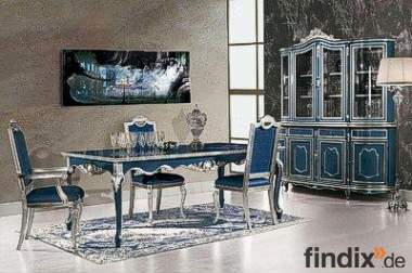 Venezianisches Esszimmer (Blau / Silber)