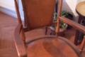 aparter Stuhl mit Lederbezug