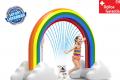 Aufblasbarer Regenbogen Wassersprinkler Spielzeug Wasser Sommer