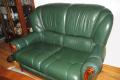 Couch, Couchgarnitur Leder, 3-, 2- Sitzer + Sessel & 
