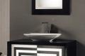 Designer Badezimmermöbel Schwarz und Weiß